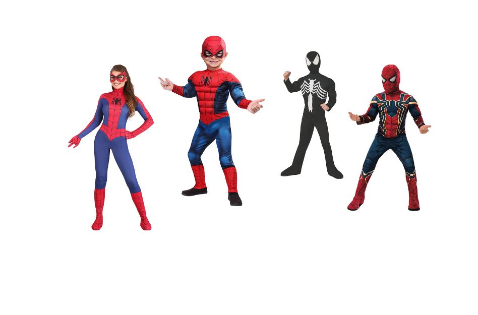 Mehrfarbiges Spiderman Kostüm für Kinder
